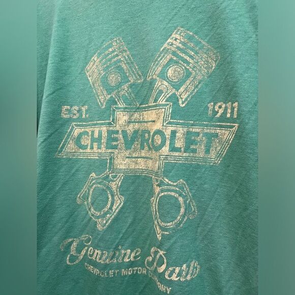 GM Chevrolet Parts size 2X green t shirt - Picture 2 of 7